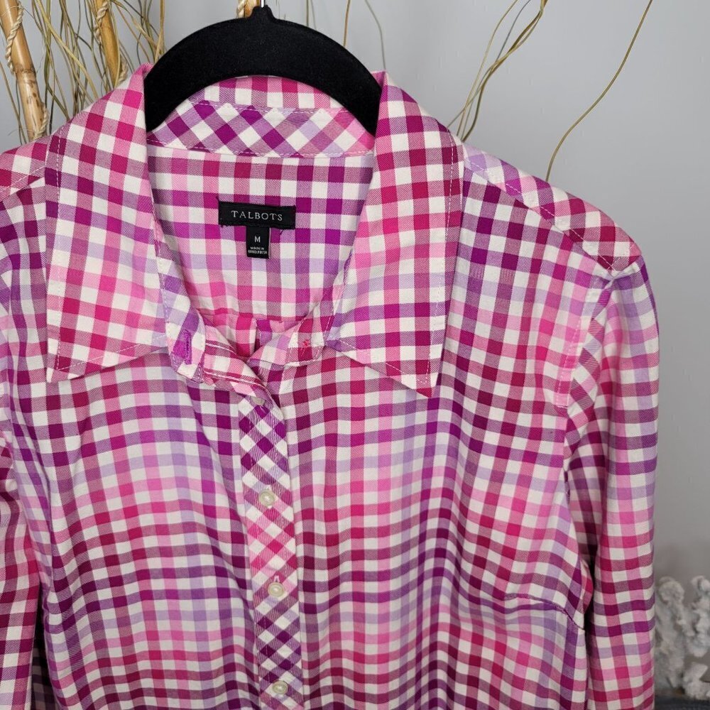 Talbots Button Down Womens Medium - image 3